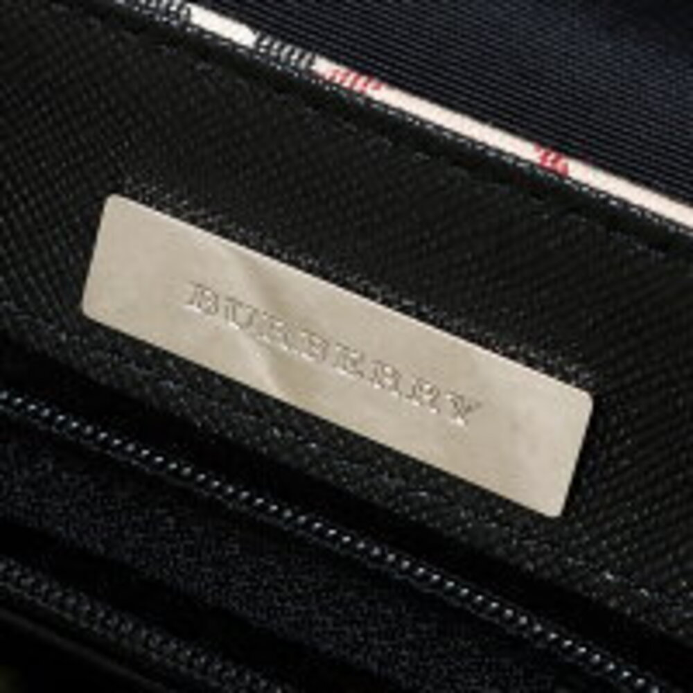 Burberry Nova Check Leather Shoulder Bag Beige Black - Picture 11 of 13